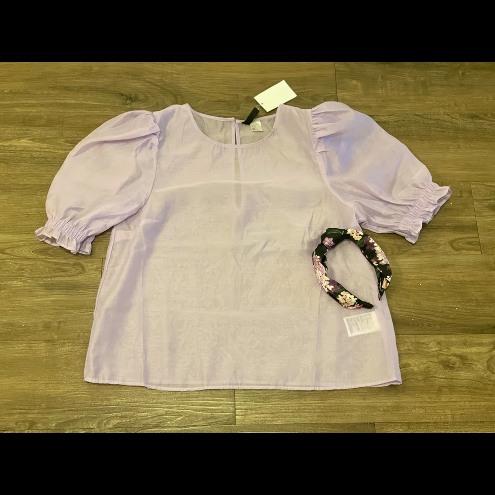 ♒️Sheer Purple Babydoll Top♒️